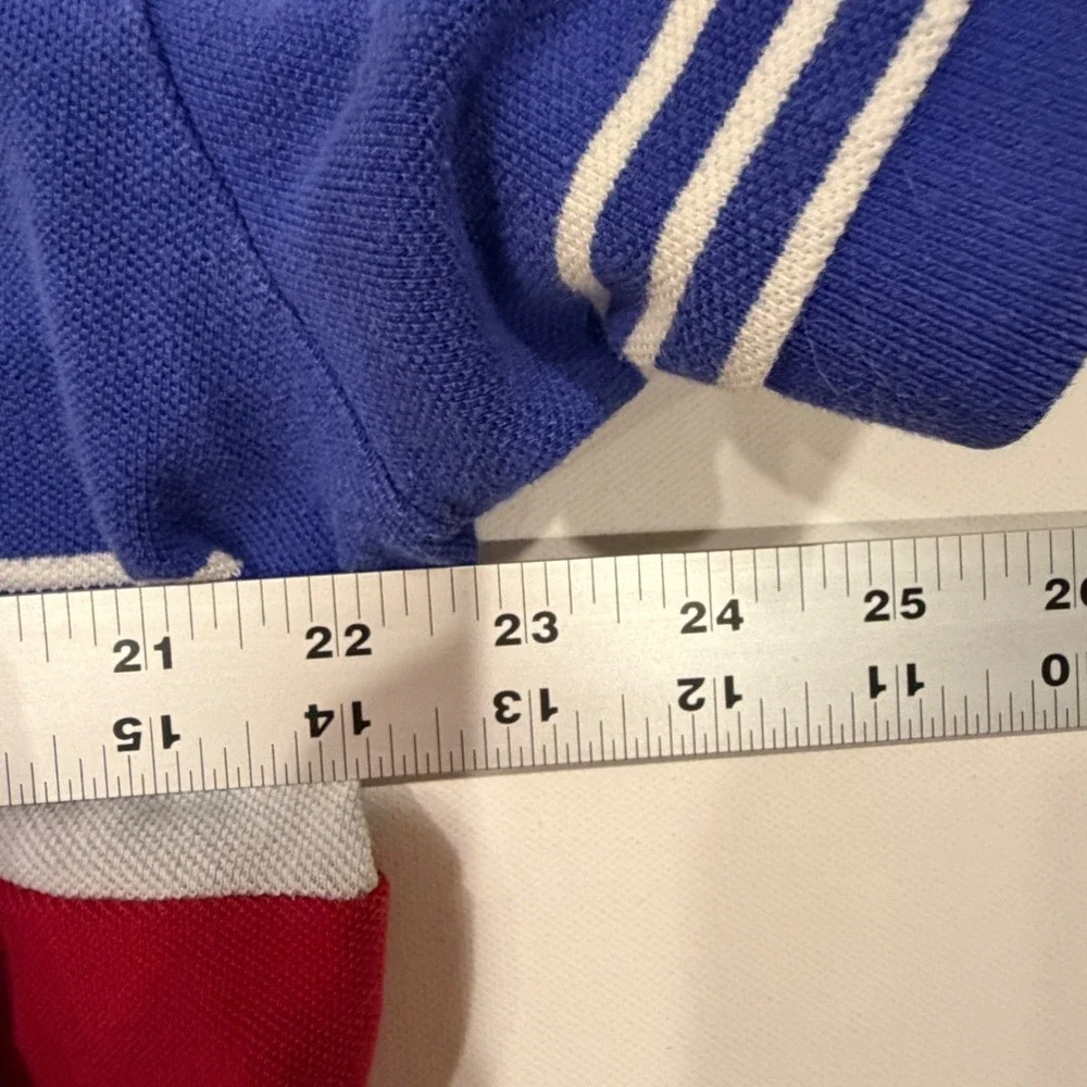 Polo Ralph Lauren Reworked Colorblock Rugby Polo Frankenstein Y2K Streetwear
